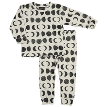 Load image into Gallery viewer, moon phases organic cotton kids pyjamas
