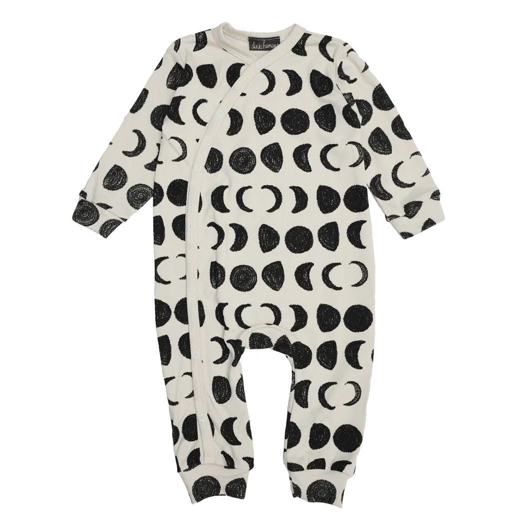 moon phases organic cotton sleepsuit