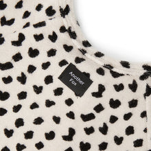 Load image into Gallery viewer, terry towel cheetah baby zip sleepsuit
