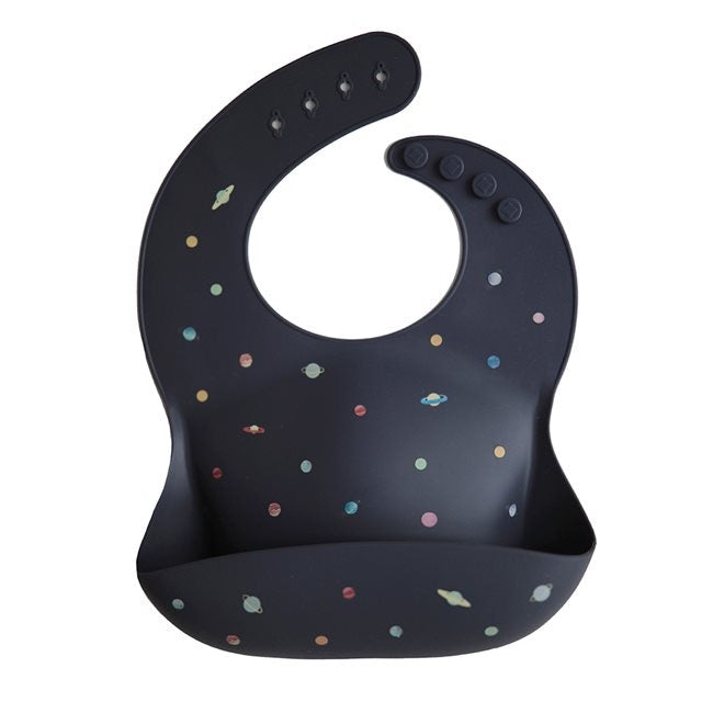 mushie silicone bib - planets