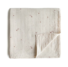 Load image into Gallery viewer, mushie organic swaddle blanket - falling stars
