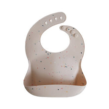 Load image into Gallery viewer, mushie silicone bib - vanilla confetti
